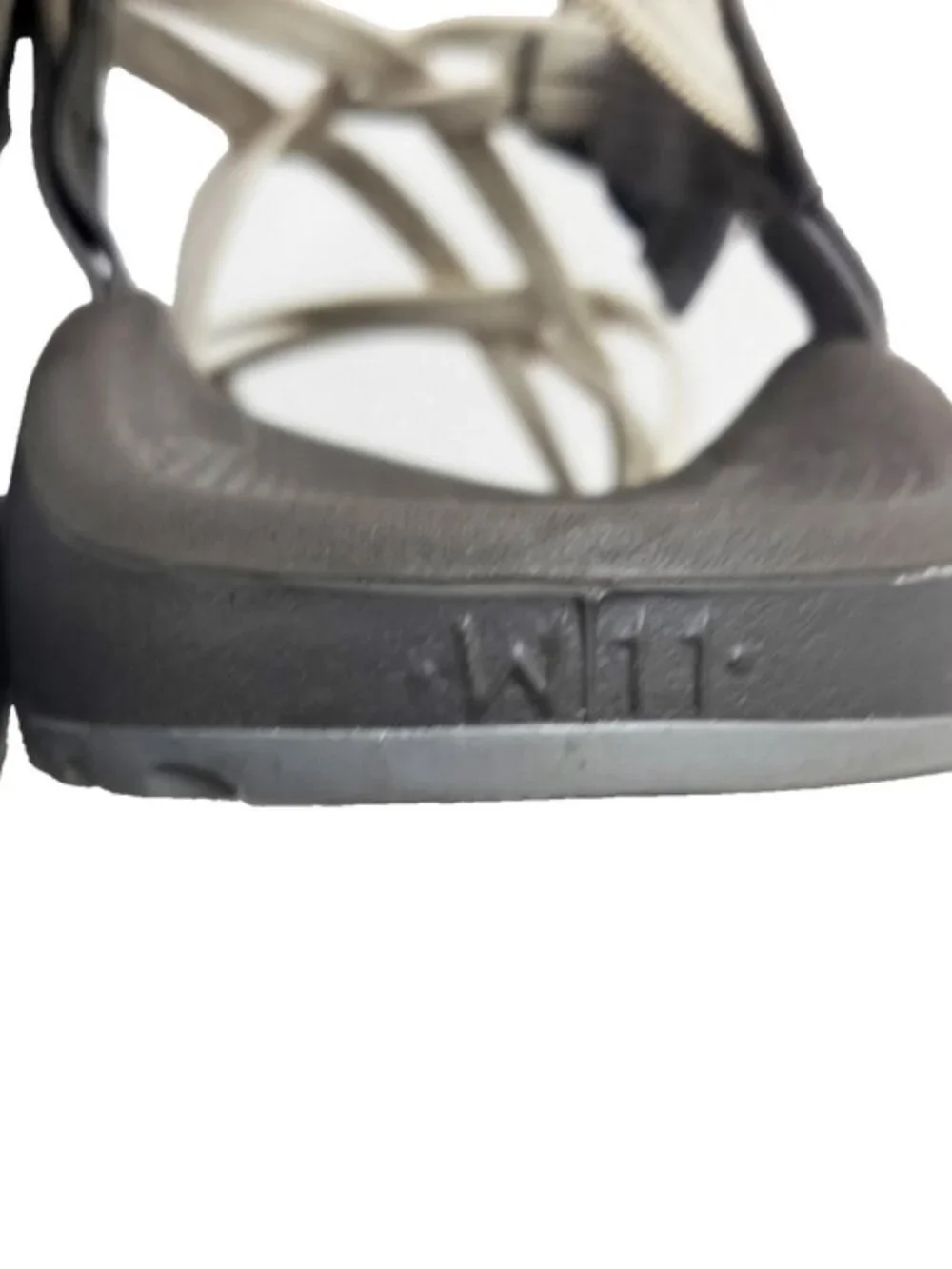 CHACO ZX/2 Cloud Sandals Dual Straps Cushioned Toe Loop Serpent Cream Gray Sz 11